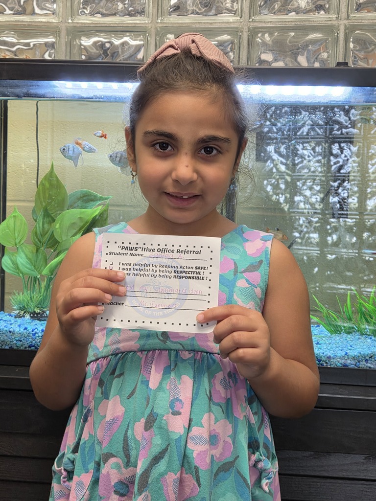 Student with Pawsitive Office Referral