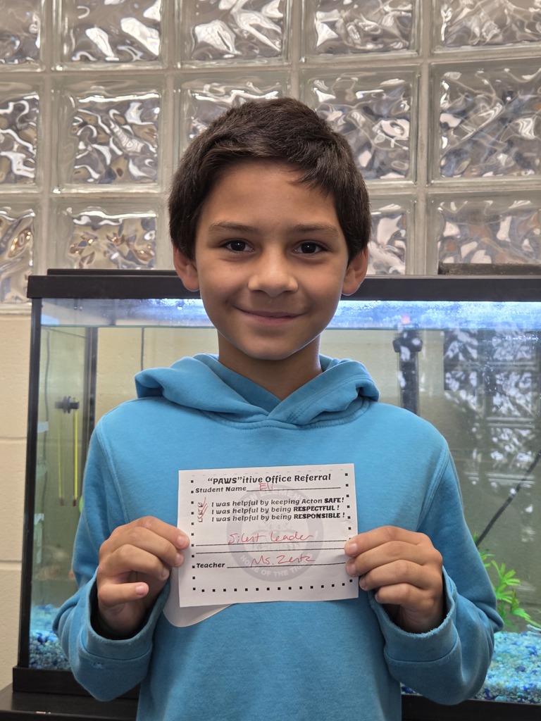 Student with Pawsitive Office Referral