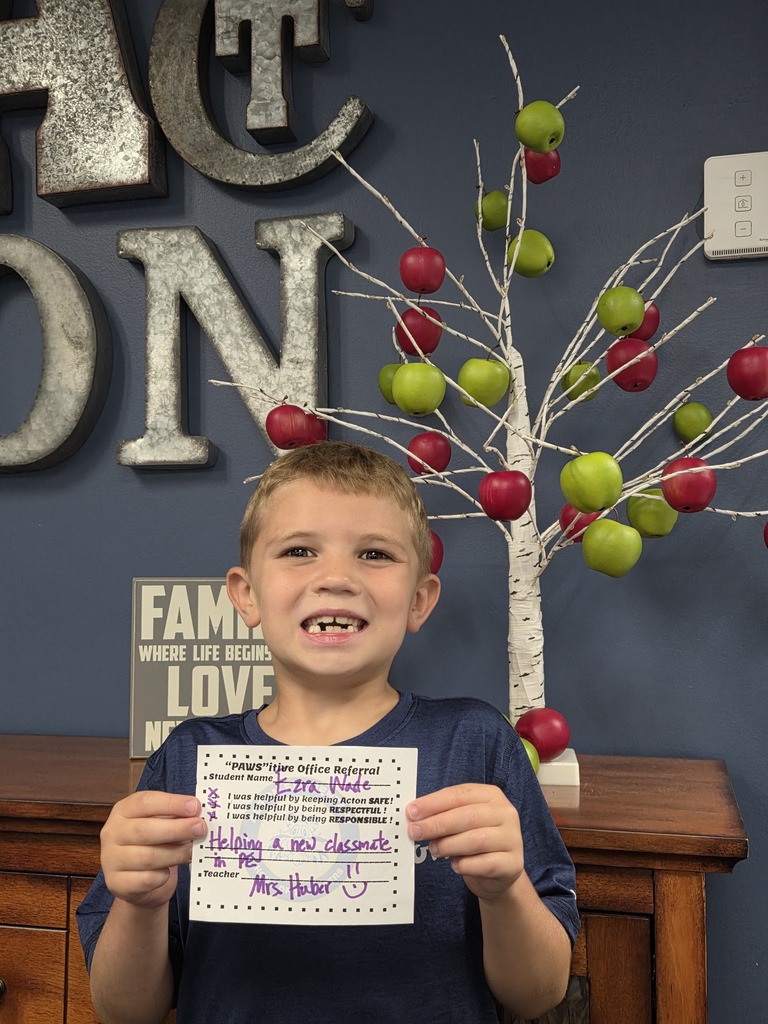 Student with Pawsitive Office Referral