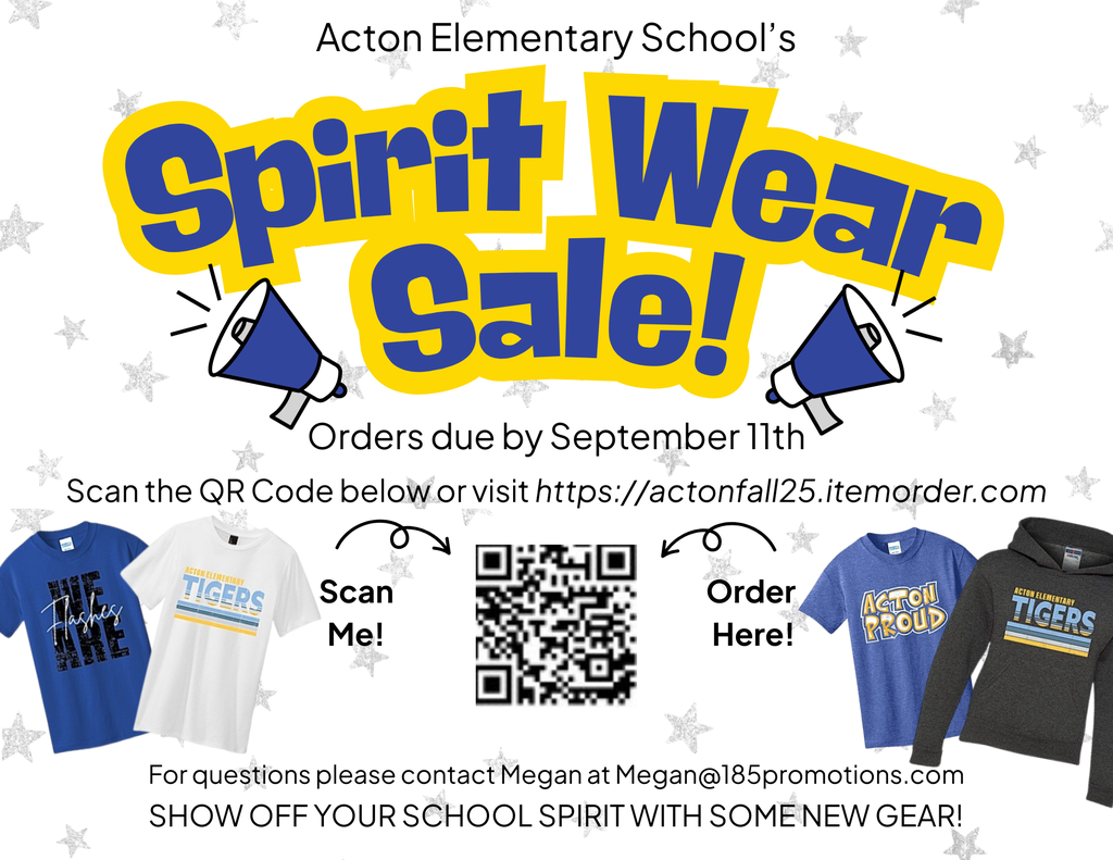 Acton Fall Spirit Wear Sale