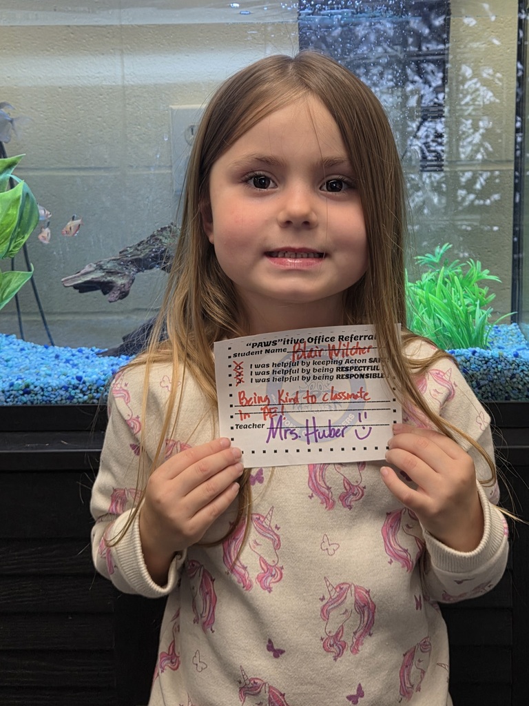 Student with Pawsitive Office Referral