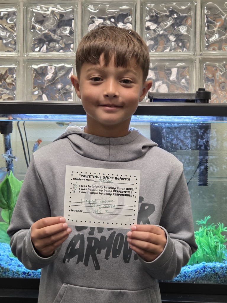 Student with Pawsitive Office Referral