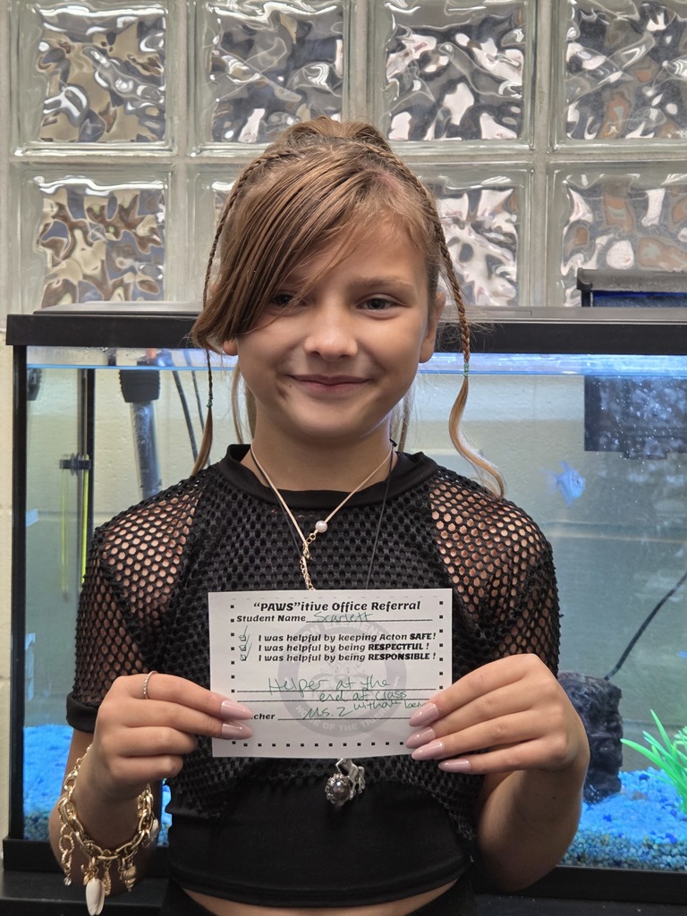 Student with Pawsitive Office Referral