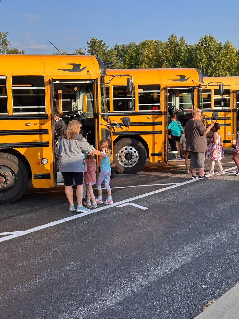 Bus evacuation drill photos