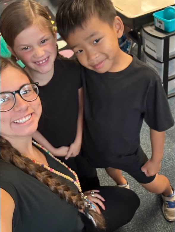 Students dressed as ninjas for spirit week