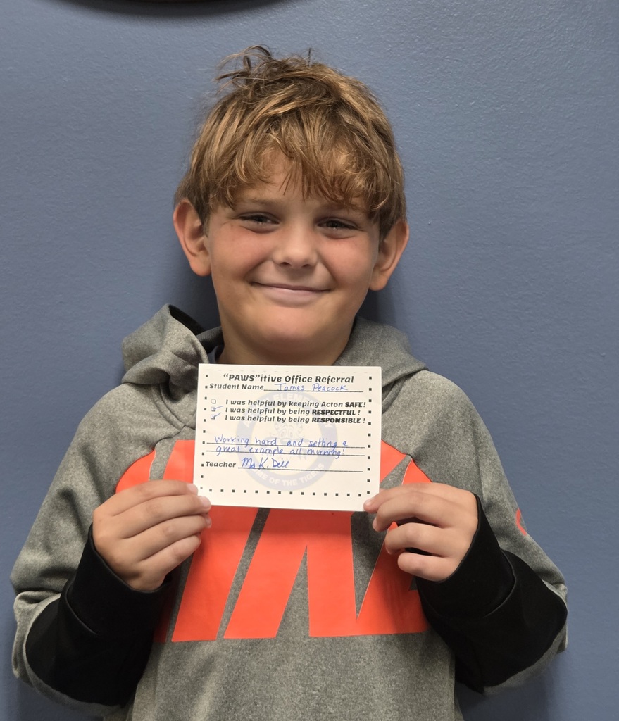 Student with Pawsitive Office Referral