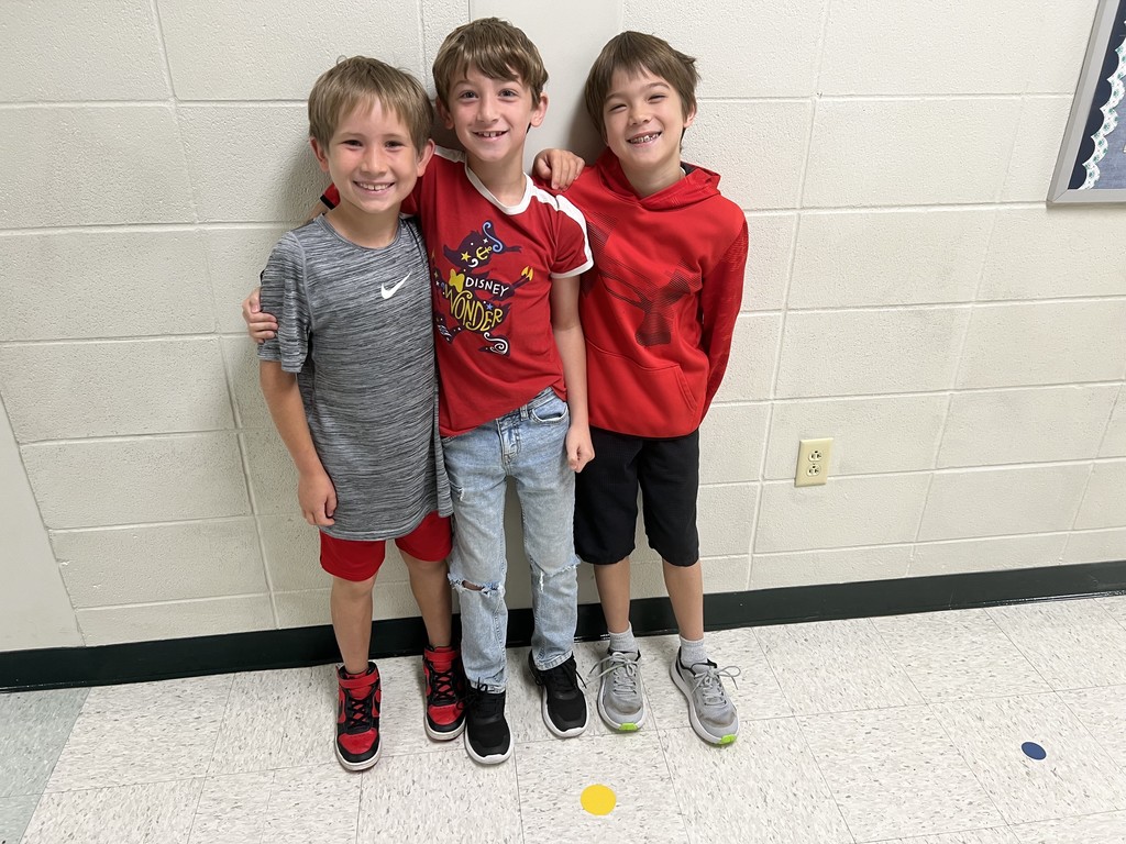 Students celebrating homecoming week with RED Hot Homecoming Spirit!