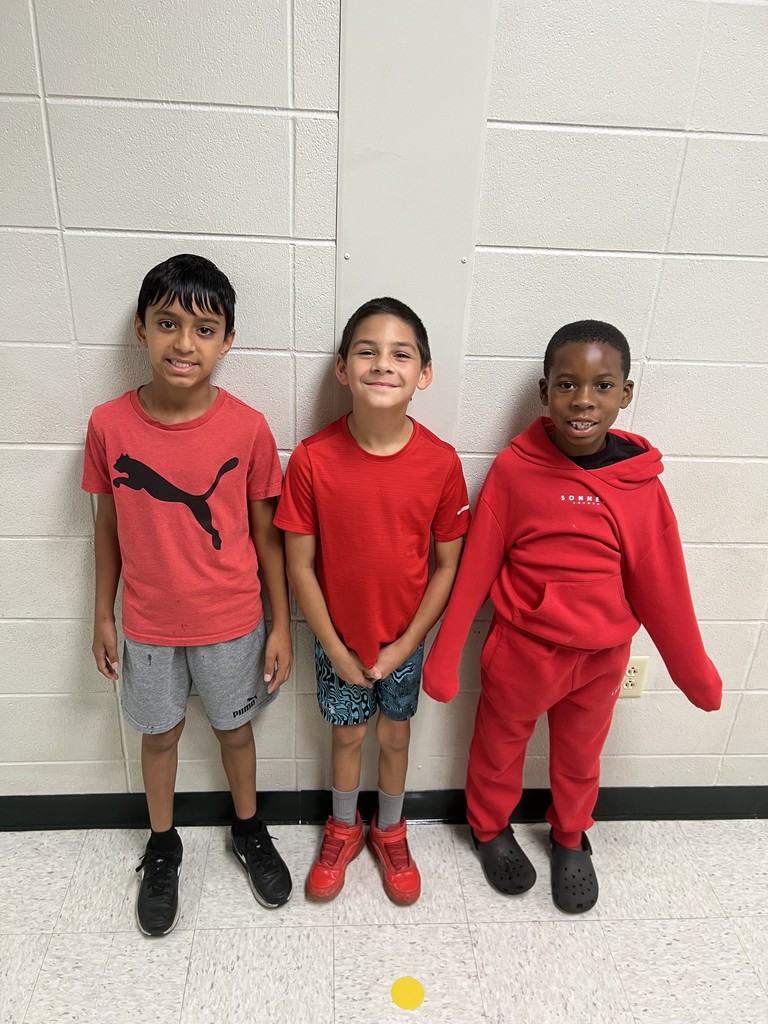 Students celebrating homecoming week with RED Hot Homecoming Spirit!