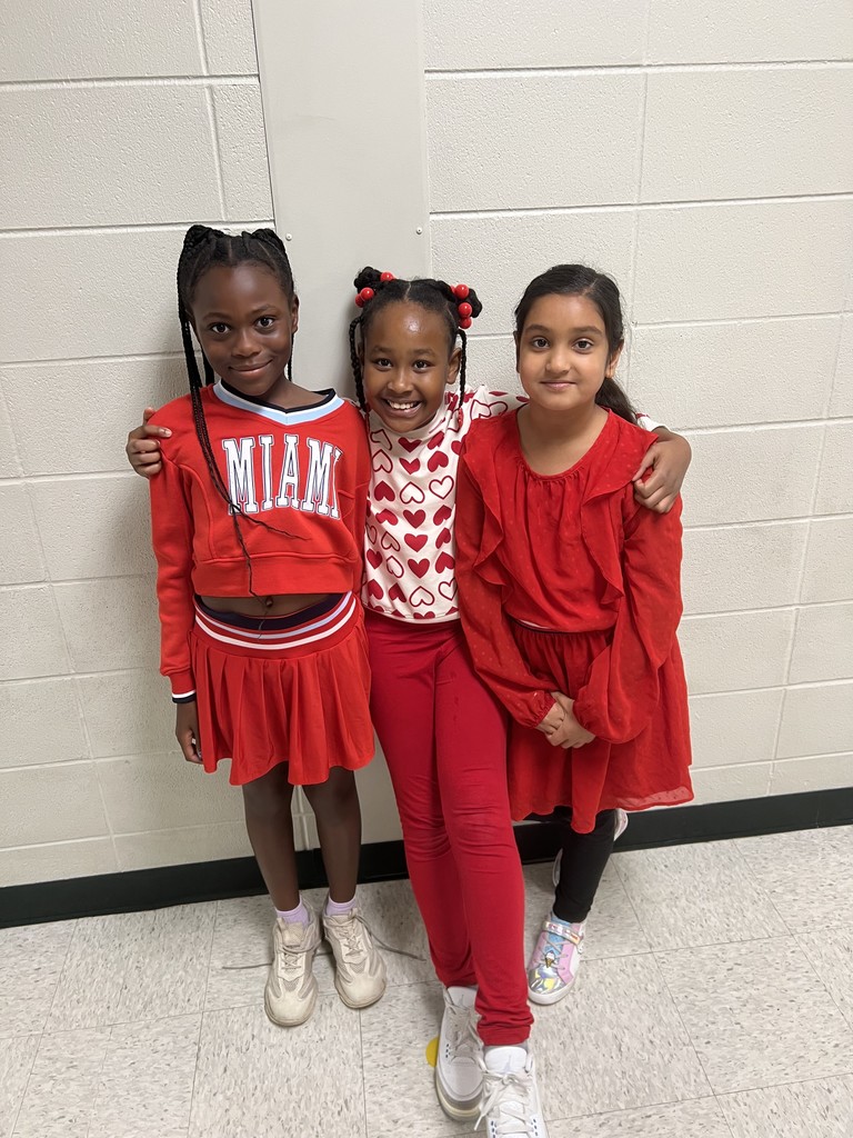 Students celebrating homecoming week with RED Hot Homecoming Spirit!