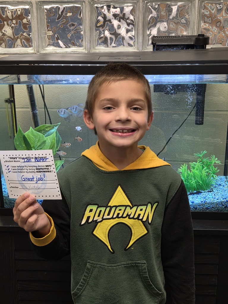 Student with Pawsitive Office Referral