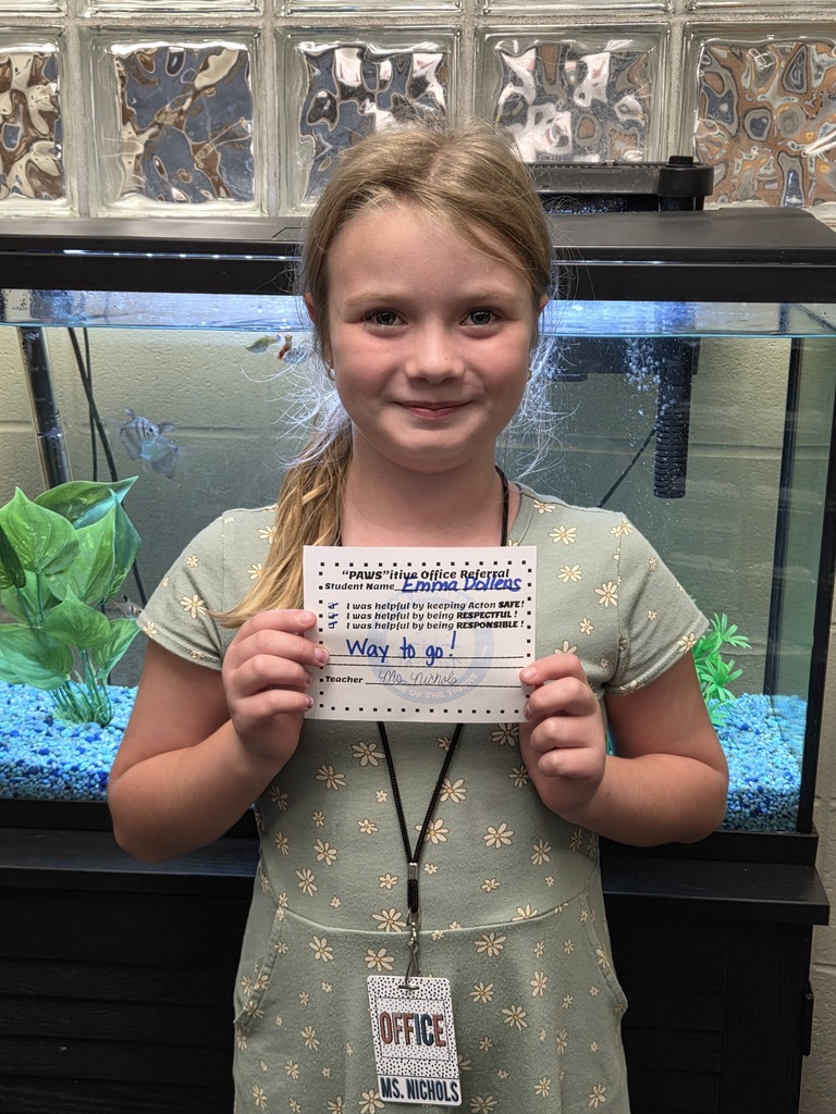 Student with Pawsitive Office Referral