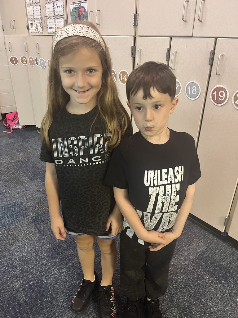 Students celebrating homecoming week wearing BLACK !