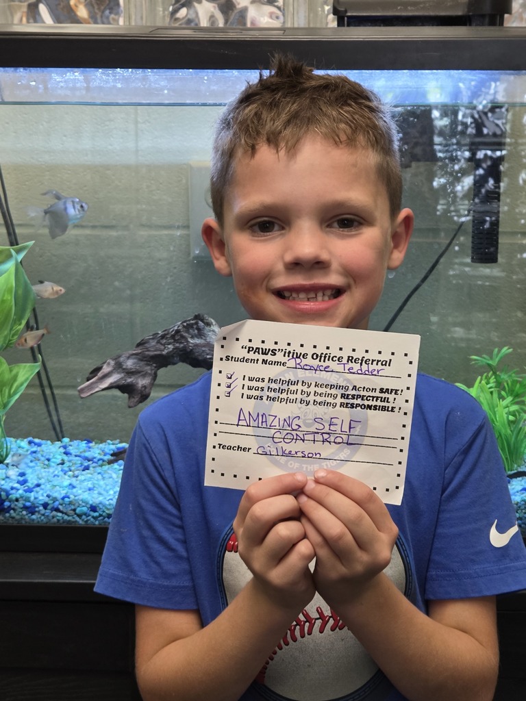 Student with Pawsitive Office Referral