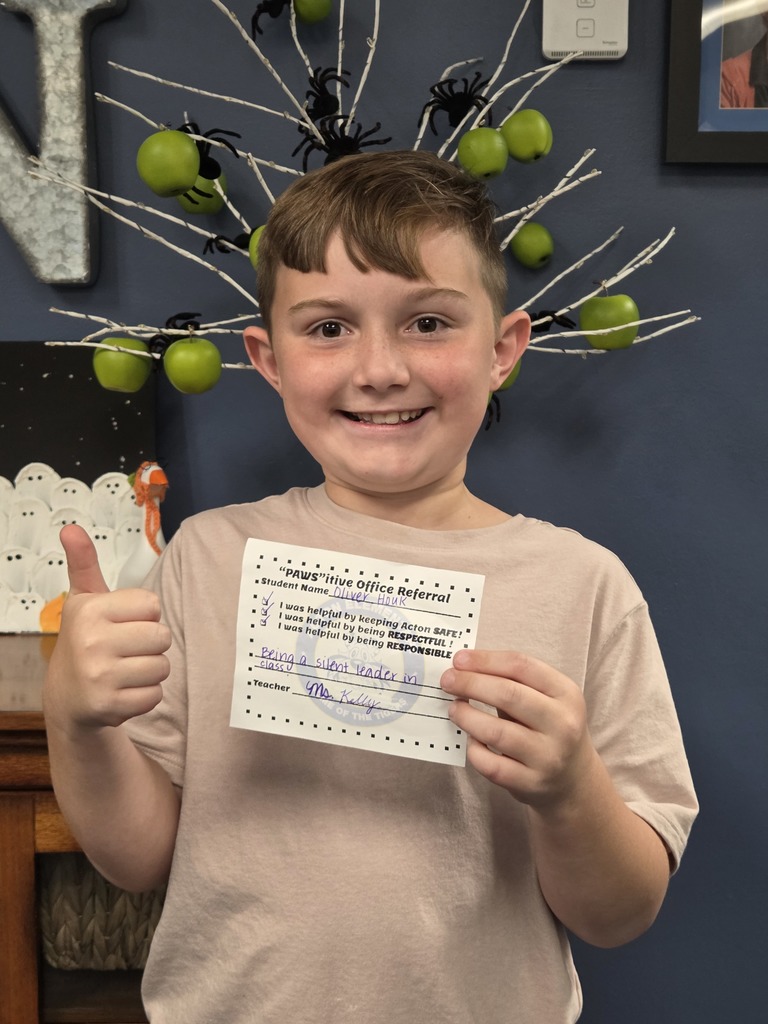 Student with Pawsitive Office Referral