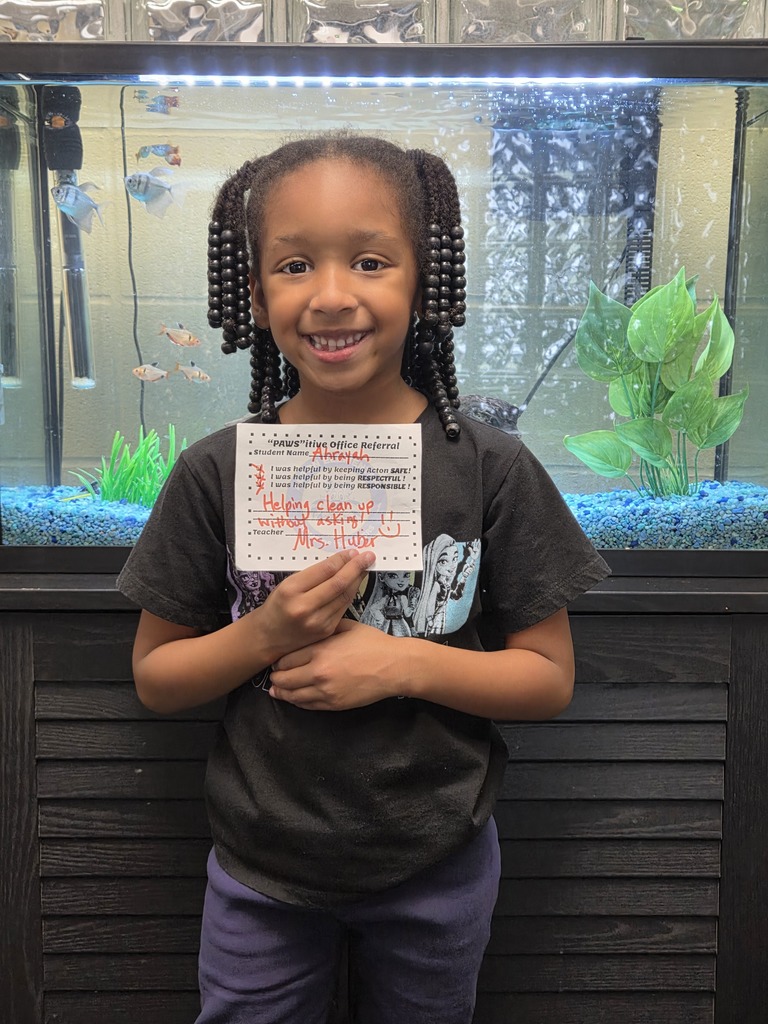 Student with Pawsitive Office Referral