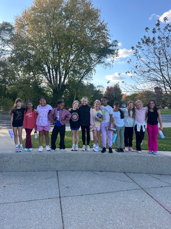 Group of girls smiling together