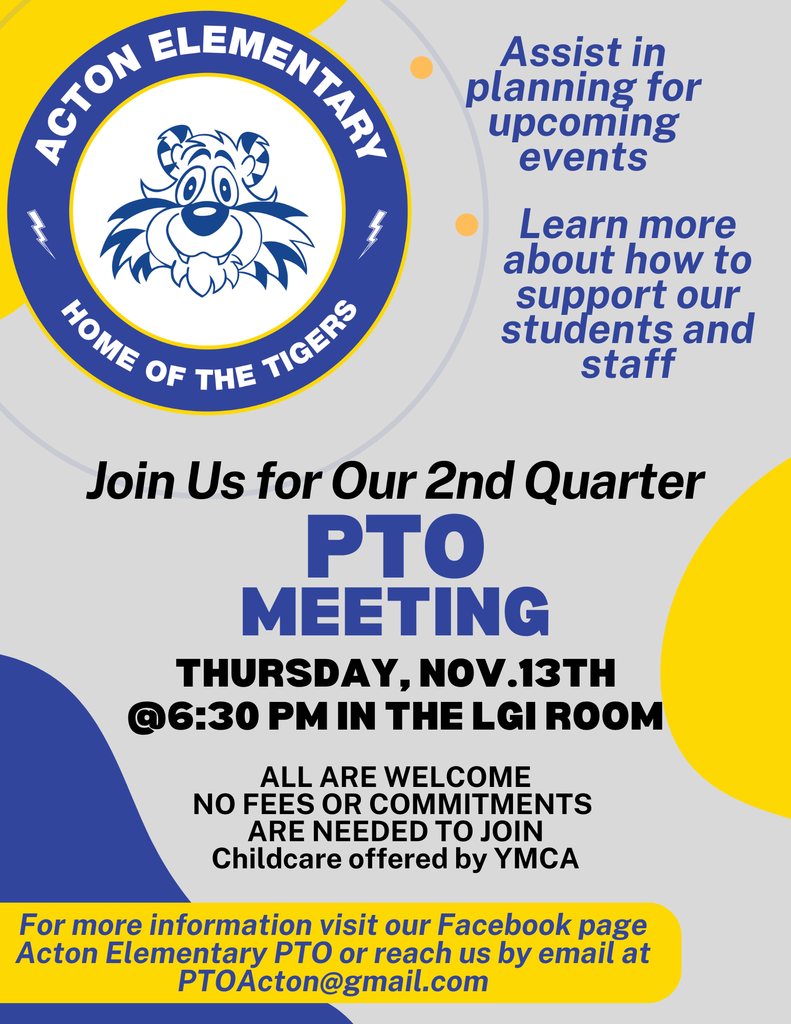 PTO Meeting flyer