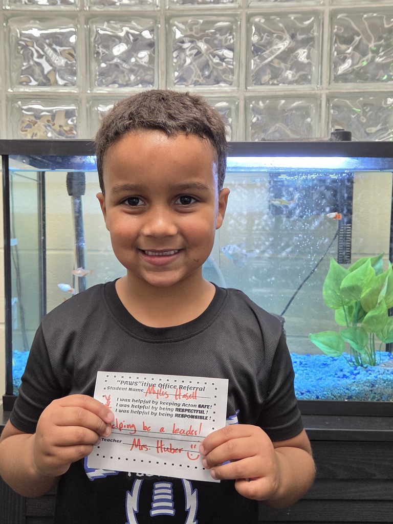 Student with Pawsitive Office Referral