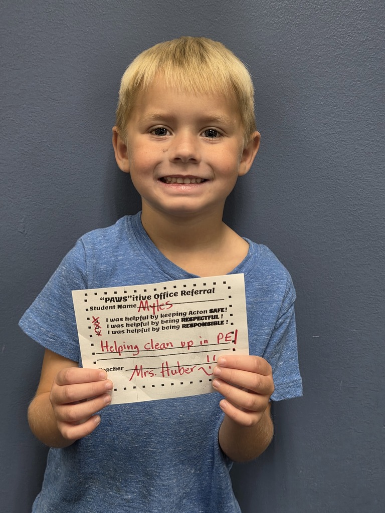 Student with Pawsitive Office Referral