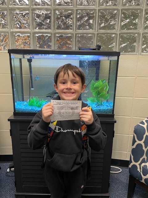 Student with Pawsitive Office Referral