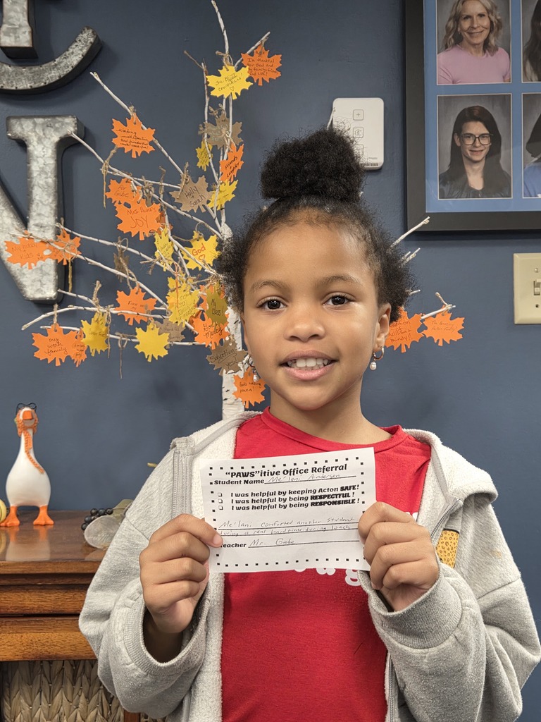 Student with Pawsitive Office Referral