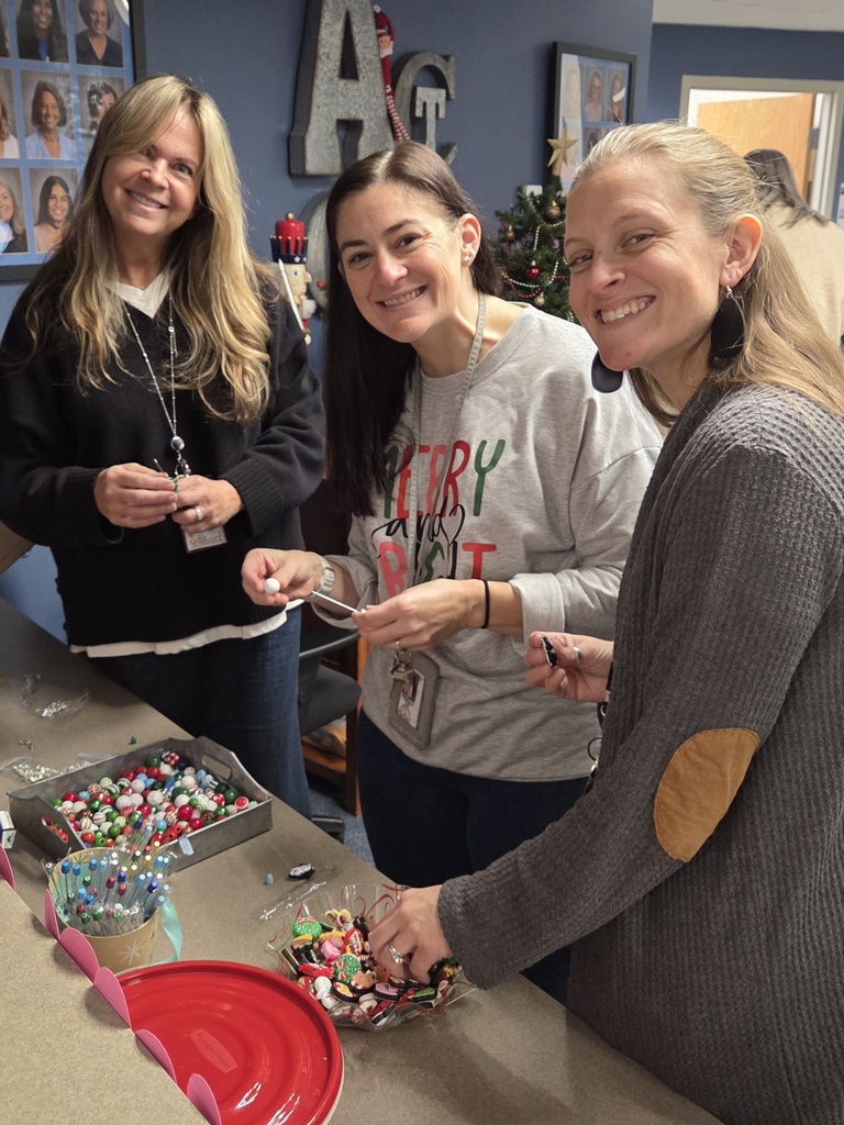 Staff make handcrafted festive holiday pens.