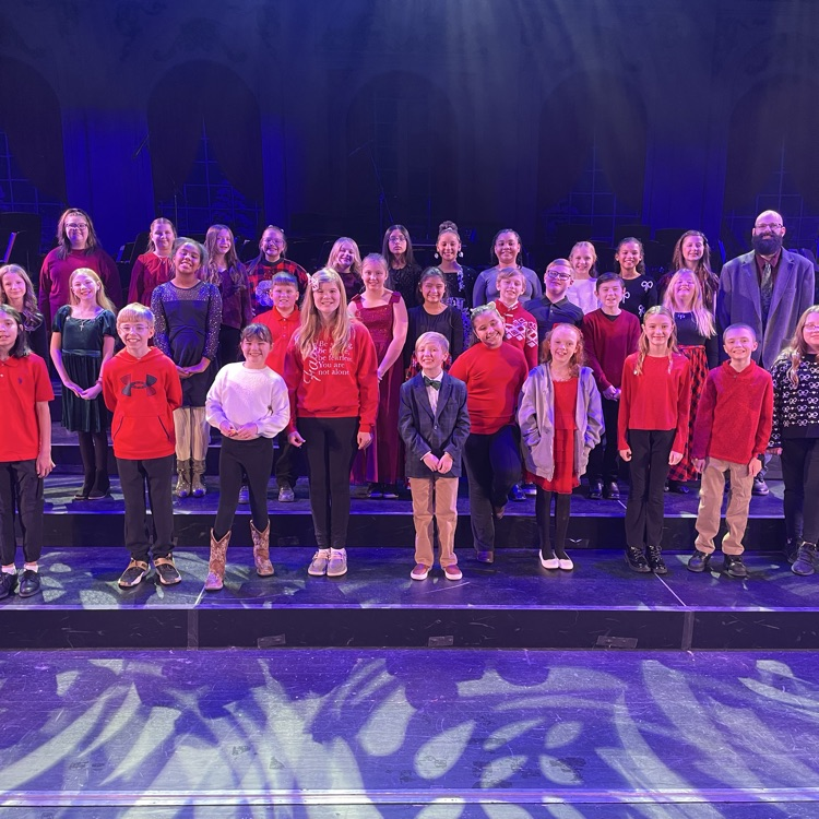 Edgewood 5th grade choir as guest performers at Sundays matinee Sounds of the Season performance!