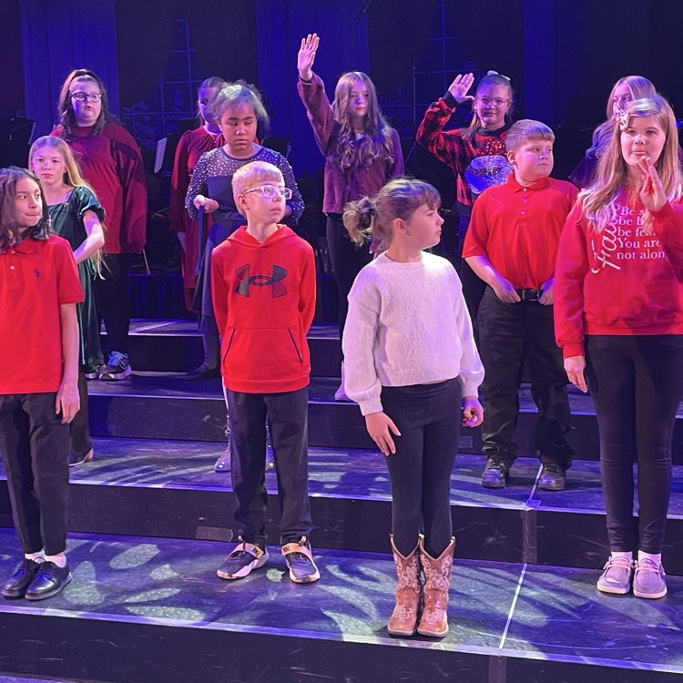 Edgewood 5th grade choir as guest performers at Sundays matinee Sounds of the Season performance!
