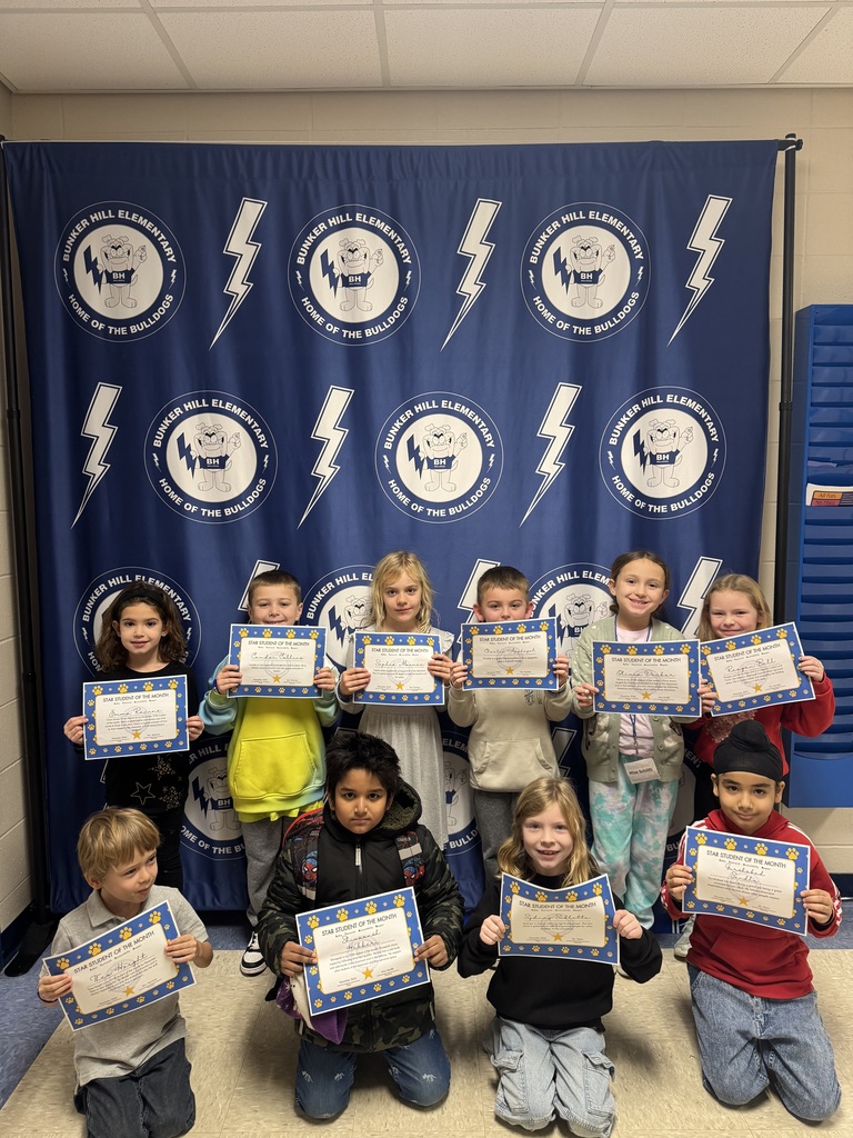 First grade students of the month