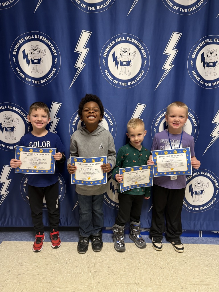 Kindergarten students of the month