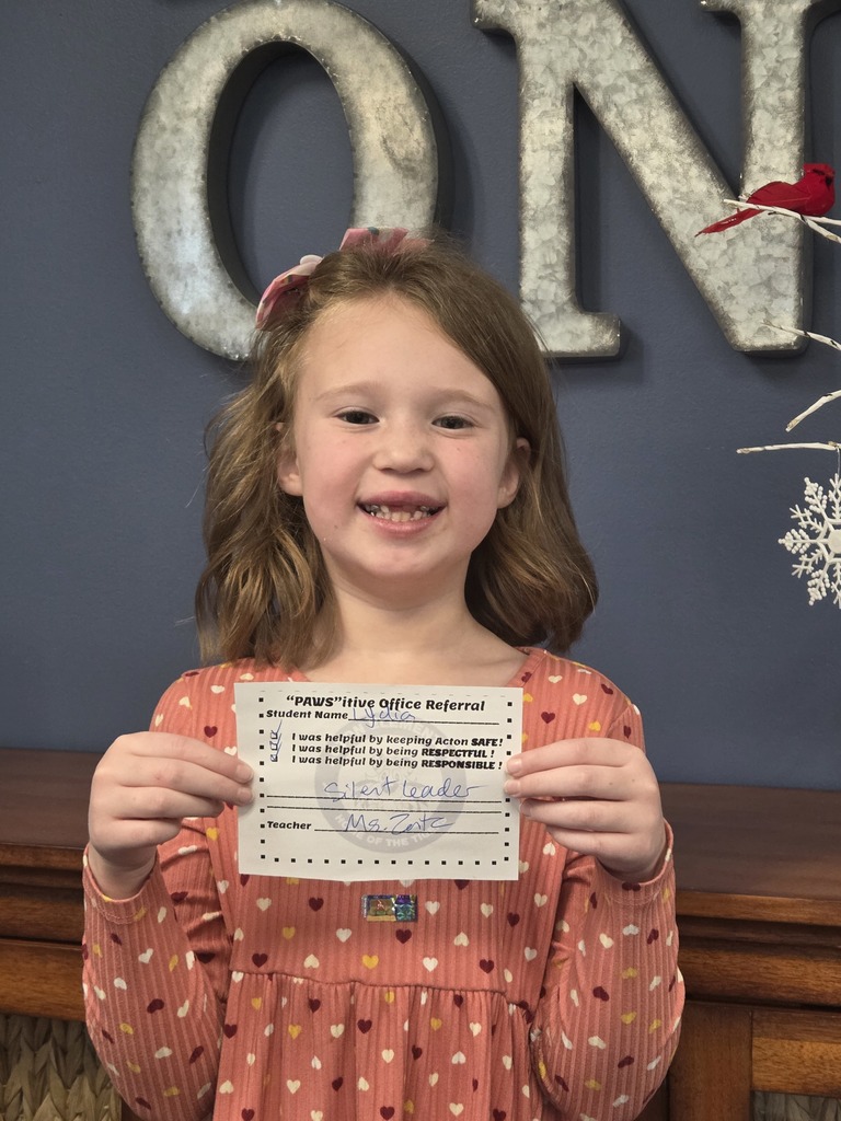 Student with Pawsitive Office Referral