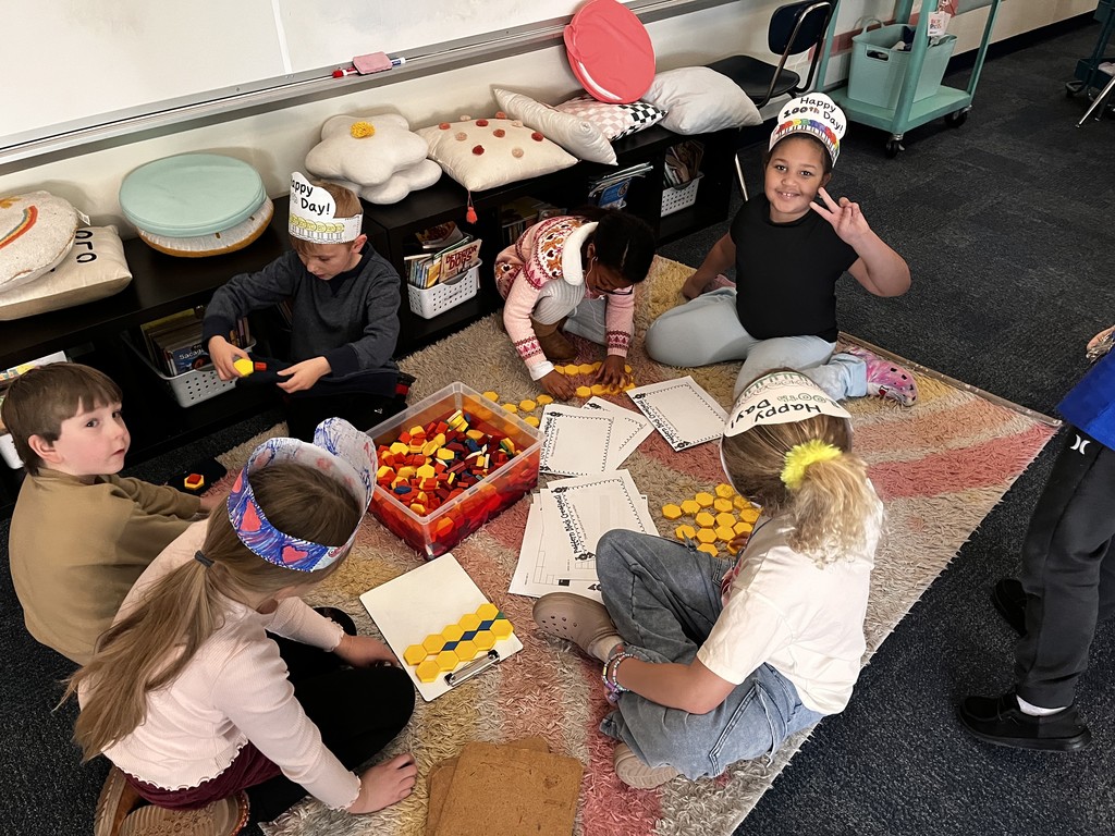 100th day activities in Mrs. Warner's second grade class