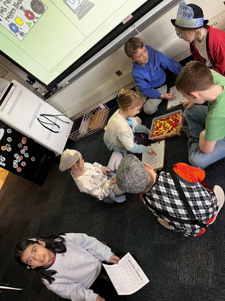 100th day activities in Mrs. Warner's second grade class