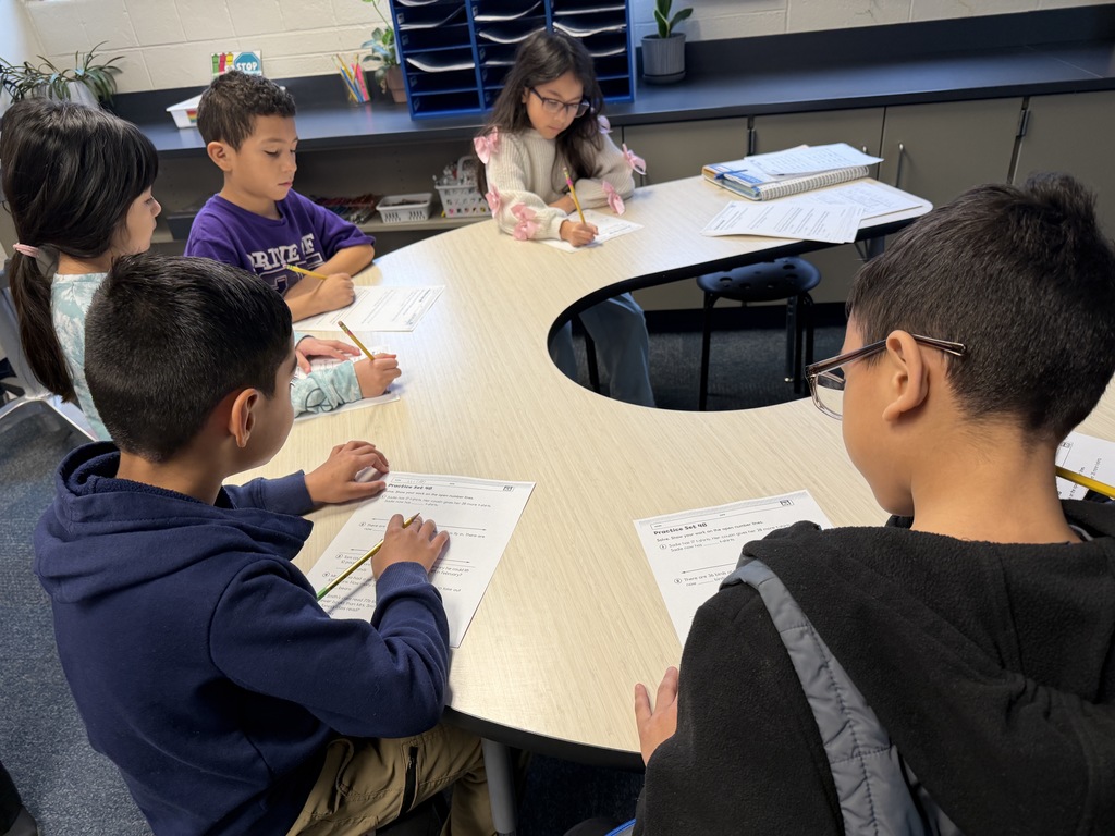 students learning in class