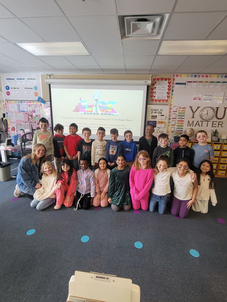 students celebrating the super bowl