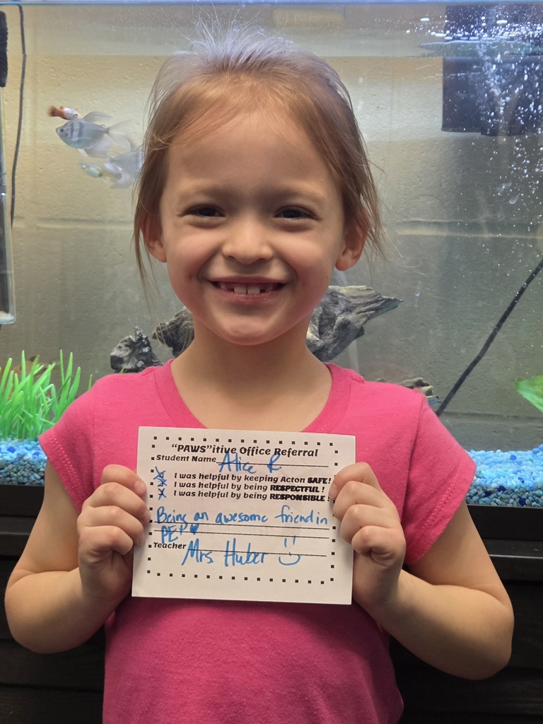 Student with Pawsitive Office Referral