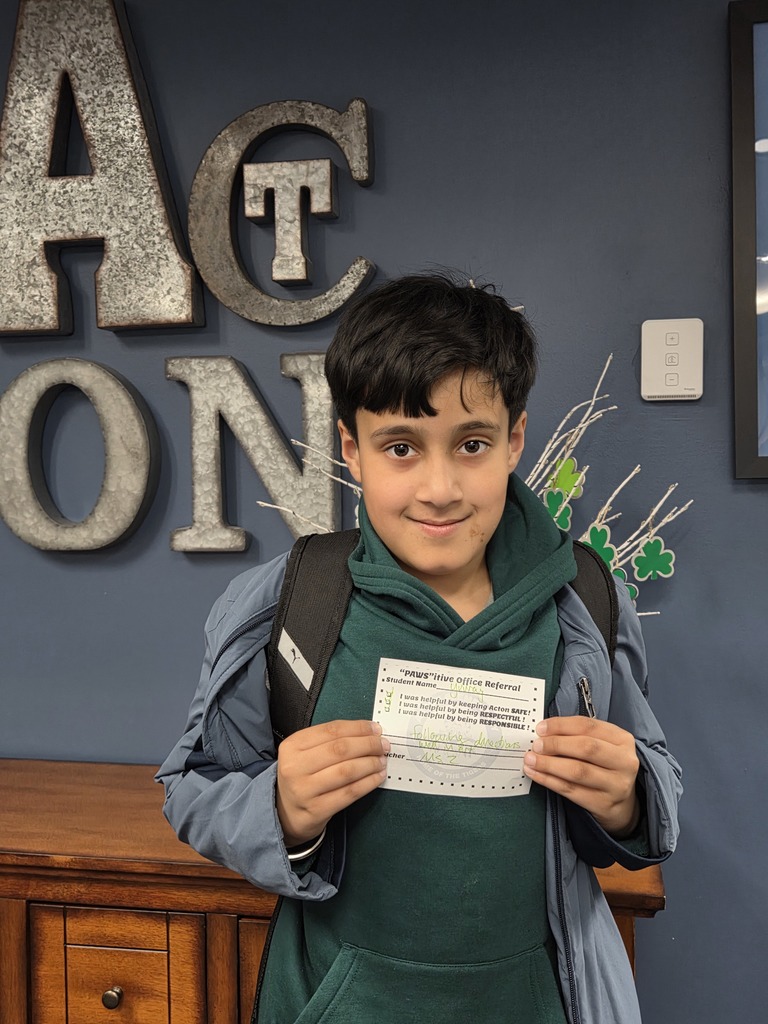 Student with Pawsitive Office Referral