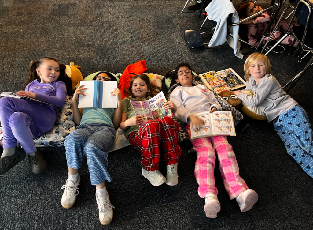 read across america reading in pajamas