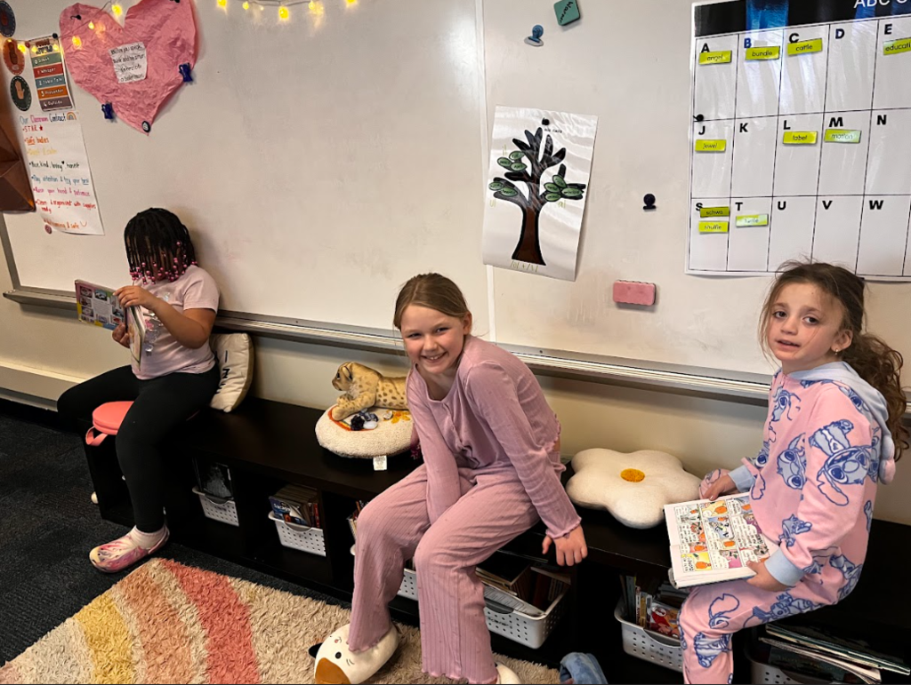 read across america reading in pajamas