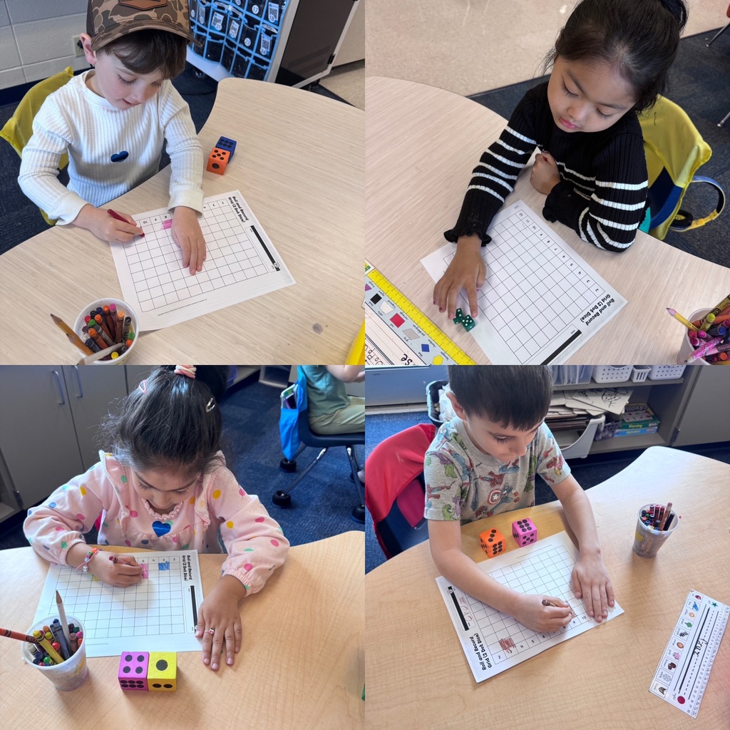 Mrs. Gorske's kindergarten students doing various activities in their classroom