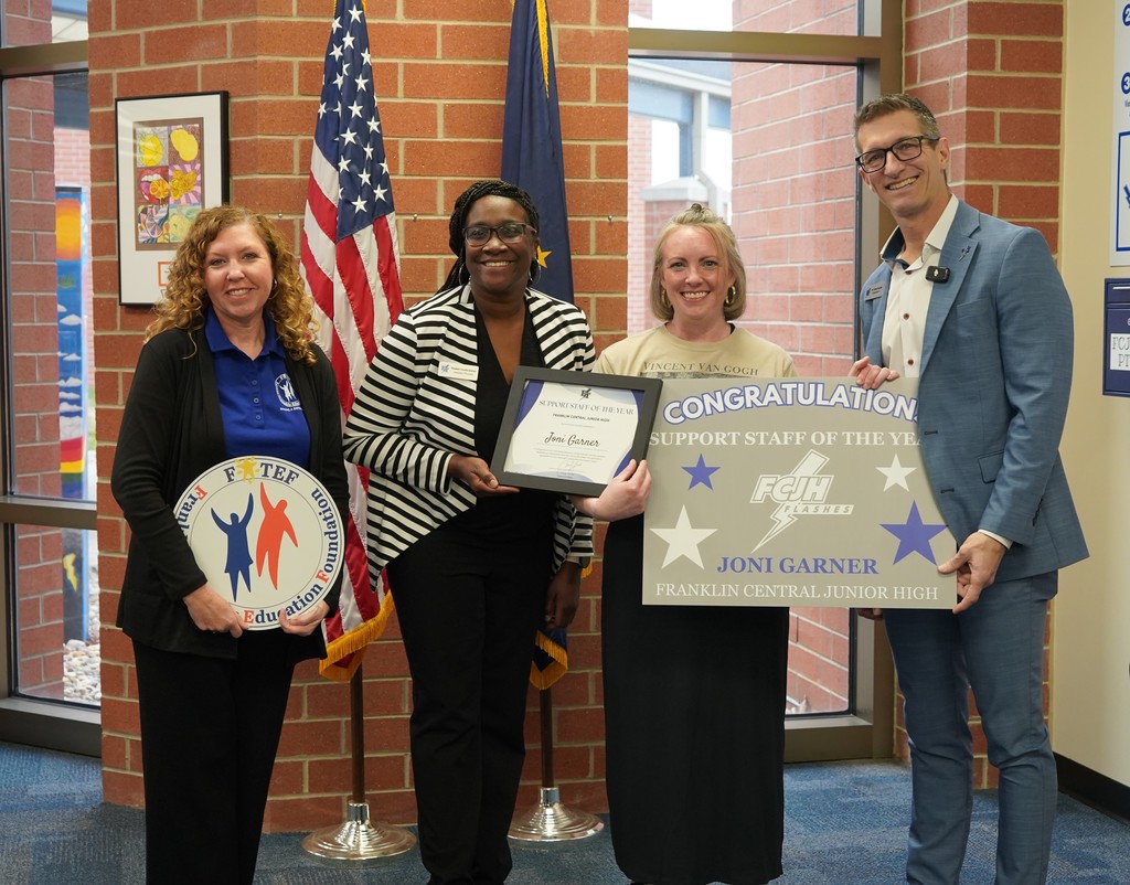 Joni Garner Support Staff of the Year 2026 for FCJH