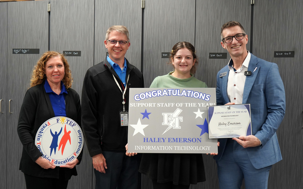 Haley Emerson IT Support Staff of the Year 2026