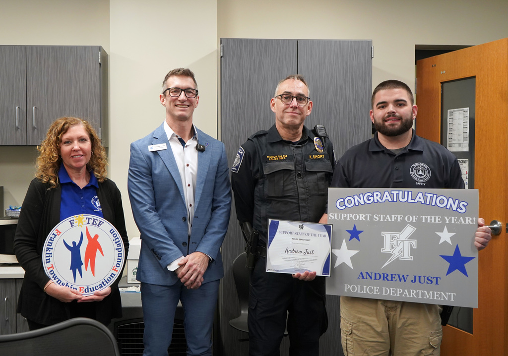 Police Department Support Staff of the Year Andrew Just 2026