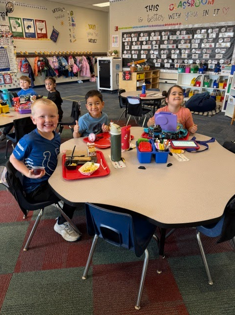 students smiling together