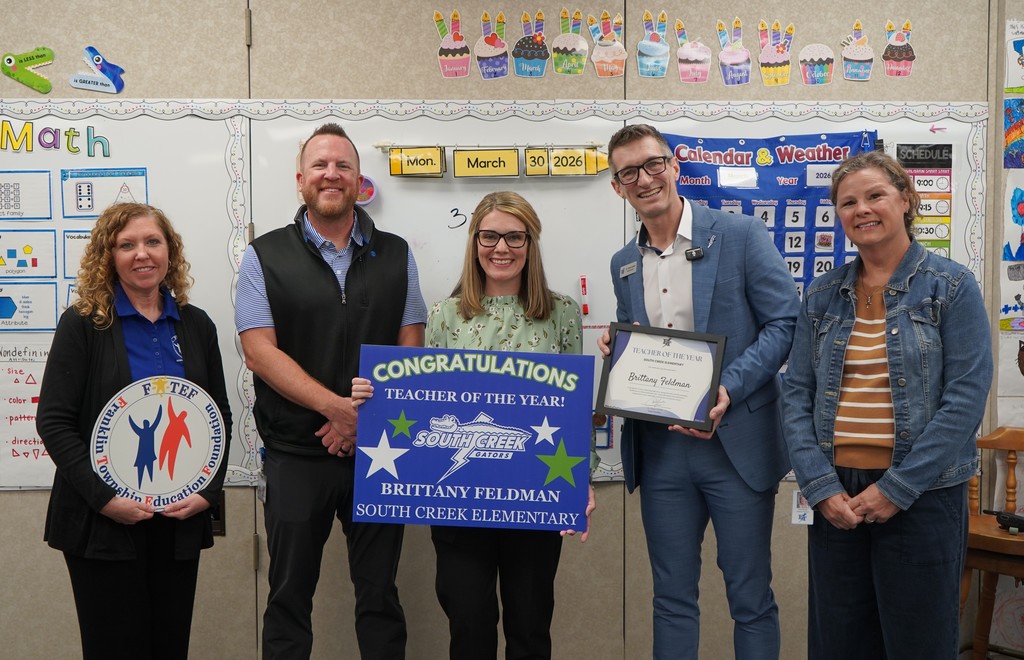 South Creek Teacher of the Year Brittany Feldman 2026