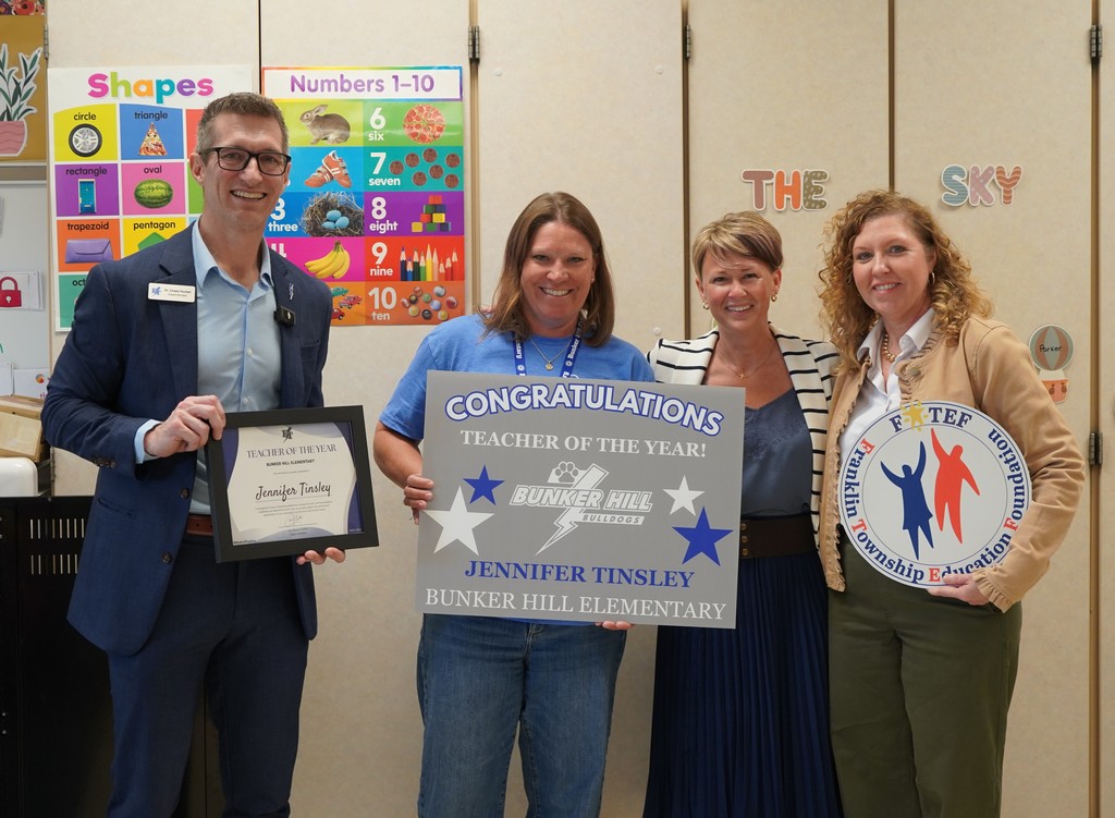 Bunker Hill Elementary's Teacher of the Year- Jennifer Tinsley 2026