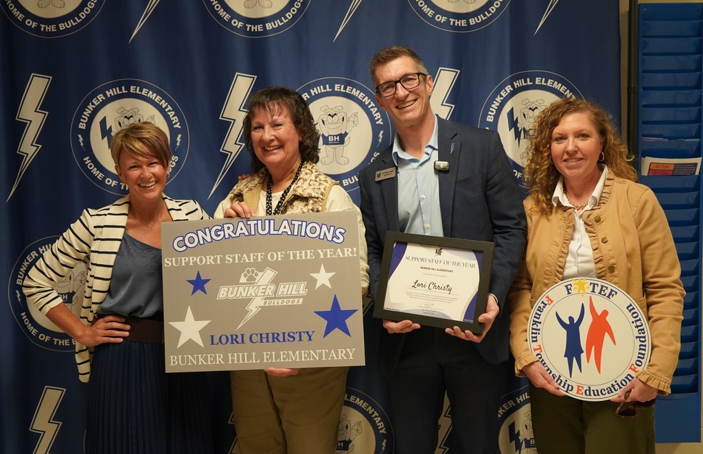 Bunker Hill Elementary's Support Staff of the Year- Lori Christy 2026