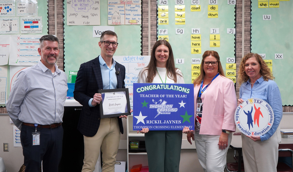 Thompson Crossing Teacher of the Year- Rickil Jaynes 2026