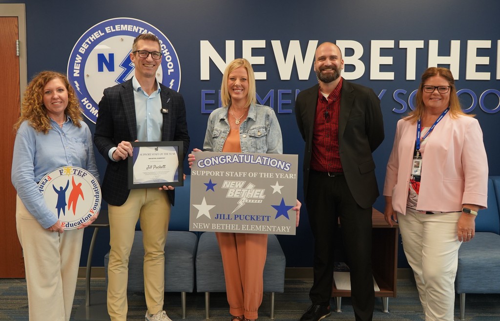 New Bethel Elementary Support Staff of the Year- Jill Puckett 2026