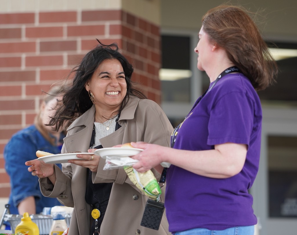 Happy Staff at Edgewood cookout